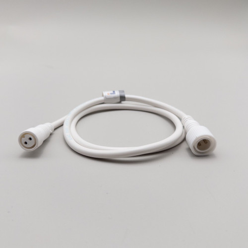 Соединитель 1 м. для бахромы, занавесов и нитей, 220В., провод белый каучук, IP65, LTC (LLS1M-8)