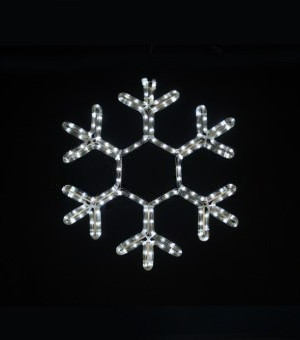 Светодиодная фигура Снежинка 50 см., 24В, Холодный белый, TeamProf (960220)