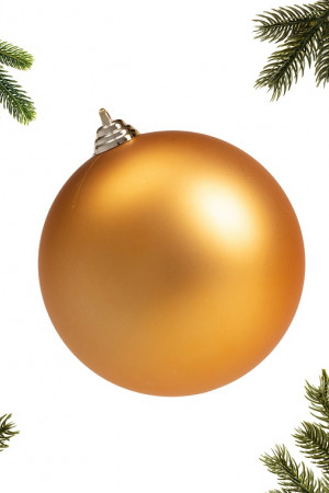 Шар пластиковый матовый 140 мм., золотой, ЕлкиТорг (150501)