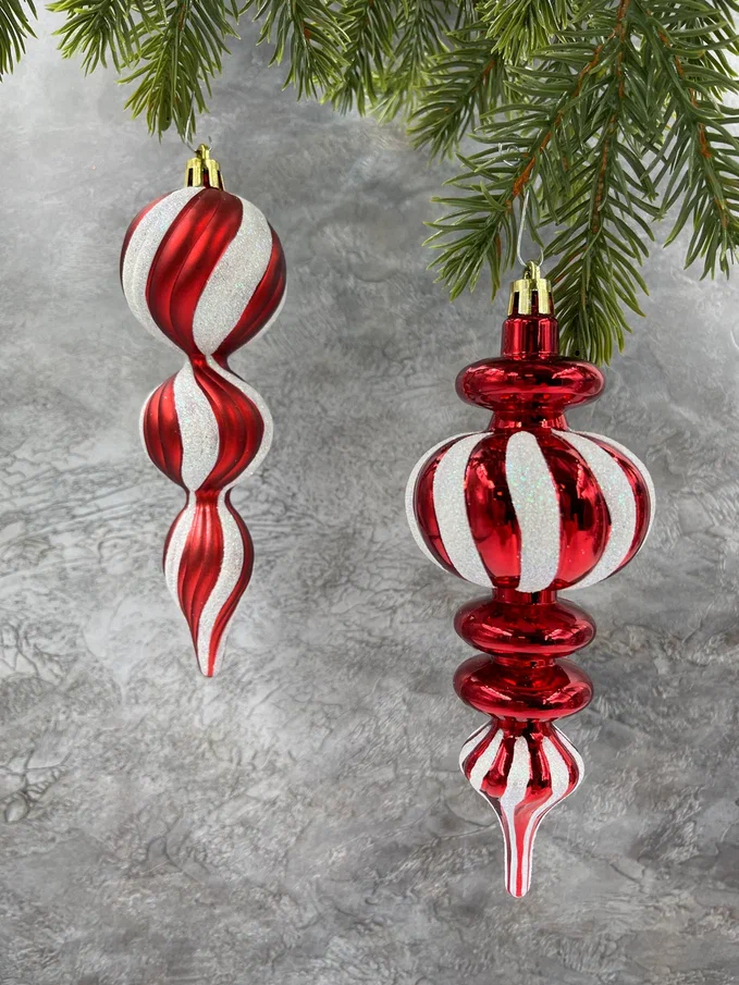 Набор пластиковых украшений Рождественская карусель,  2 шт., Christmas DeLuxe (89260)
