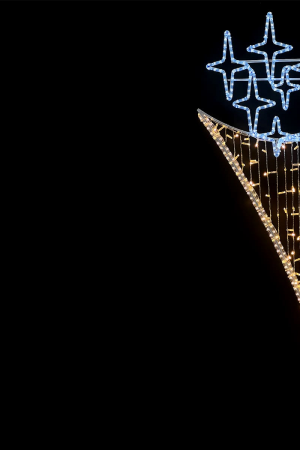 Светодиодная консоль Факел 75*200 см., теплый белый, 220В, LTC (LC-13412)