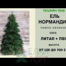 Елка Нормандия 120 см., литая хвоя+пвх, Triumph Tree (73009)