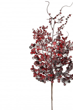 Декорированная ветка Беатрис 73 см., заснеженная, House of Seasons (83043)