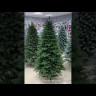 Искусственная ель Московская с шишками 210 см., литая хвоя+пвх, Max Christmas (ЕМС21)