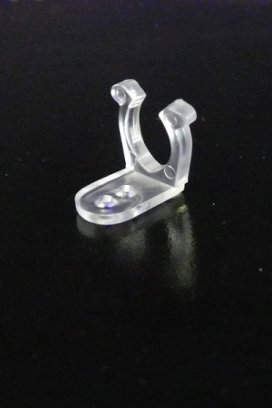 Крепление для дюралайта Ø 13 мм., клипса пластиковая, прозрачная, Winner (888.3.13)