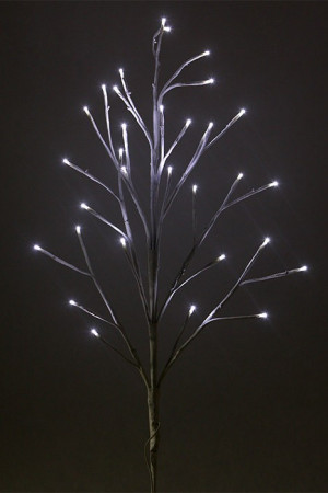 Светодиодная флористика Ветка диоды 90 см., 3*АА батарейки, 32 теплых белых  LED ламп, Beauty Led (B247L-D032A-35)