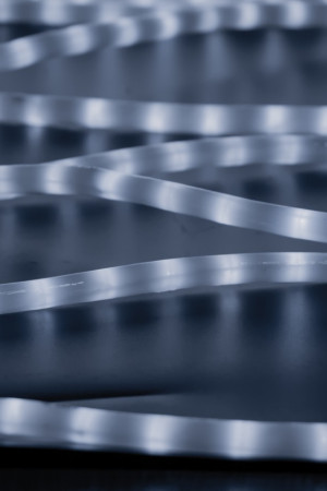 Дюралайт светодиодный 2-х проводной, диаметр 13 мм., 220В, холодные белые LED лампы 36 шт на 1 м., бухта 100 м., матовый, статика, Teamprof (TPF-DL-2WHM-100-240-W)