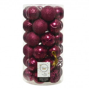 Набор пластиковых шаров Королевский 60 мм., магнолия, 37 шт., Kaemingk (020897)