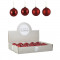 Набор стеклянных шаров Грааль 70 мм., 18 шт., красный, Christmas DeLuxe (86791)