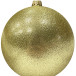 Шар пластиковый Искристый, 115 мм., 1 шт., золотой, ПромЕлка (ШИПЛ-115Gold)