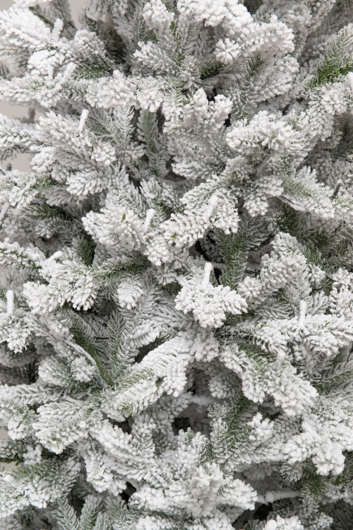 Искусственная елка Алтайская заснеженная 300 см., 885 холодных-белых Led ламп, 100% литая хвоя, ЕлкиТорг (177300)