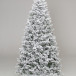 Искусственная елка Алтайская заснеженная 300 см., 885 холодных-белых Led ламп, 100% литая хвоя, ЕлкиТорг (177300)