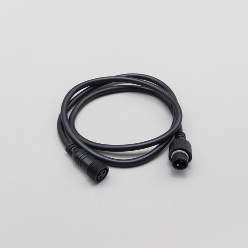 Соединитель 1 м. для бахромы, занавесов и нитей, 220В., провод черный каучук, IP65, LTC (LLS1M-1)