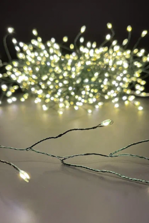 Гирлянда Капли 600 теплых белых макро ламп, 1500 см., 8 режимов, Christmas DeLuxe (87447)