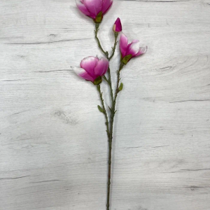 Ветвь с красными цветами 80 см., Christmas DeLuxe (87534)