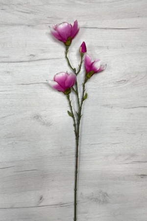 Ветвь с красными цветами 80 см., Christmas DeLuxe (87534)