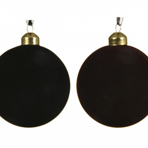 Набор стеклянных шаров Черный бархат 80 мм., 3 шт., Kaemingk (060954)