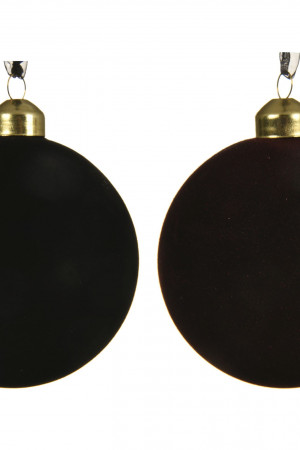 Набор стеклянных шаров Черный бархат 80 мм., 3 шт., Kaemingk (060954)