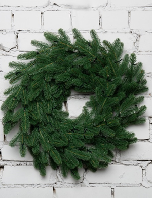 Рождественский венок Парижанка 60 см., 100% литая хвоя, ЕлкиТорг (52107)