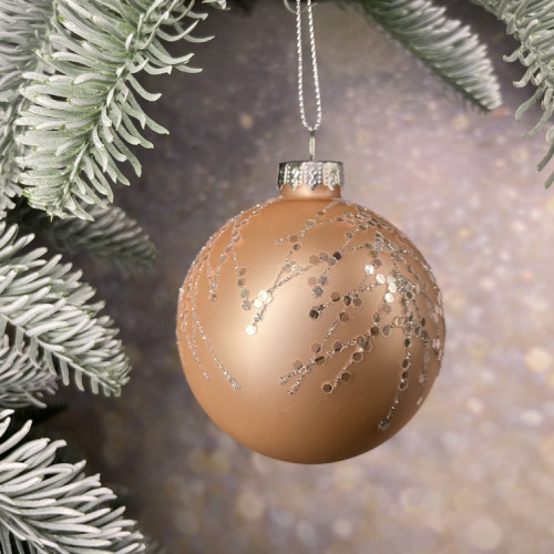 Набор стеклянных шаров Розовый пунш 70 мм., 18 шт., нежно-розовый, Christmas DeLuxe (86793)