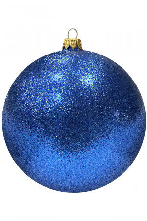 Шар пластиковый Искристый, 115 мм., 1 шт., синий, ПромЕлка (ШИПЛ-115Blue)