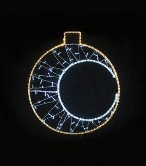 Светодиодная фигура Шар Орион 83*90 см., 24В, Тёплый белый/Белый, TeamProf (960223)