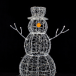 Снеговик светодиодный с мерцающим диодом 90*50 см., тепло-белое свечение, прозрачный провод, IP 20, Winner (51ww)