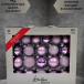 Набор стеклянных шаров Лавандовый микс 42 шт., Christmas De Luxe (87168)