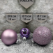 Набор стеклянных шаров Лавандовый микс 42 шт., Christmas De Luxe (87168)