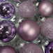 Набор стеклянных шаров Лавандовый микс 42 шт., Christmas De Luxe (87168)