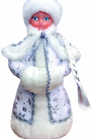 Снегурочка под елку 35 см, белая в упаковке, Батик (СН-02)