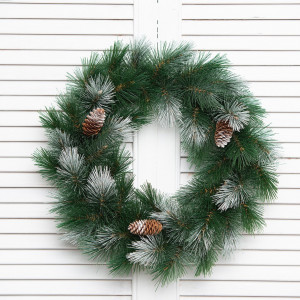 Хвойный венок Сибирский кедр 60 см., ЕлкиТорг (52066)