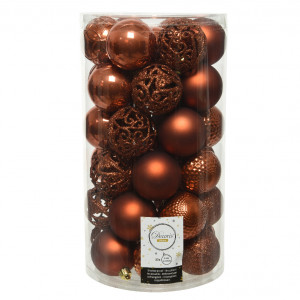 Набор пластиковых шаров Королевский 60 мм., светлый палисандр, 37 шт., Kaemingk (020899)