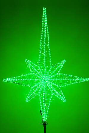 Макушка Роза Ветров 200 см. для елей высотой от 15 до 30 м., зеленая, Green Trees (roz-200green)