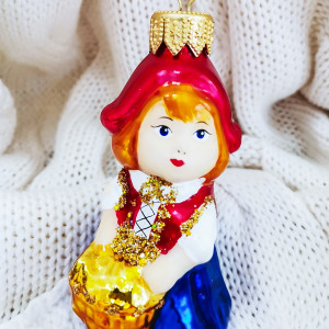 Елочное украшение Красная шапочка h-10 см., Коломеев (ФУ-552)