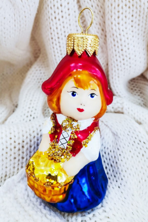 Елочное украшение Красная шапочка h-10 см., Коломеев (ФУ-552)