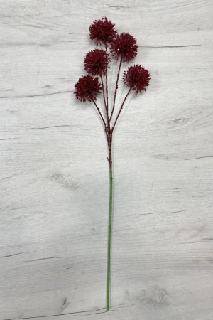 Ветвь Аллиум бордовая 70 см., Christmas DeLuxe (89544)