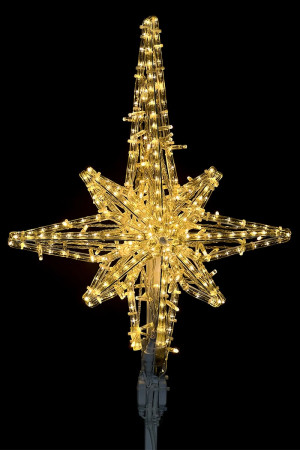 Светодиодная макушка Роза Ветров 75 см., Тепло-Белая, 220В, LTC (LC-13211)