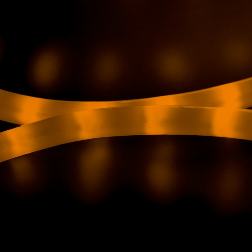 Дюралайт светодиодный 2-х проводной, диаметр 13 мм., 220В, желтые LED лампы 36 шт на 1 м., бухта 100 м., матовый, статика, Teamprof (TPF-DL-2WHM-100-240-Y)