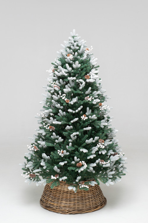 Искусственная елка Амелия заснеженная 180 см., 100% литая хвоя, ЕлкиТорг (163180)