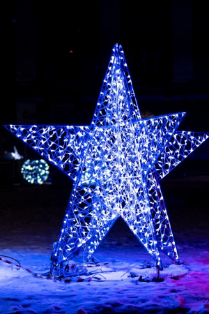 Светодиодная инсталляция Звезда объемная композит 150 см., Сад Радости (SR339)