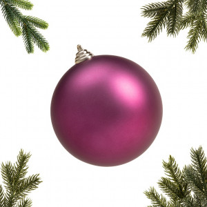 Шар пластиковый матовый 140 мм., бордо, ЕлкиТорг (150506)