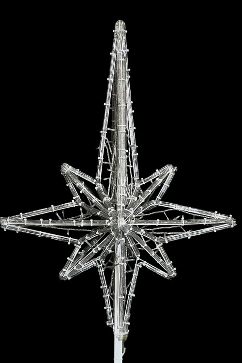 Светодиодная макушка Роза Ветров 100 см., Белая, 220В, LTC (LC-13220)