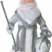 Дед Мороз под елку 40 см серебряный в упаковке, Батик (ДМ-02)