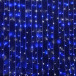 Светодиодный облегченный занавес 2*1.5 м., 220V, 300 сине-белых LED ламп, прозрачный ПВХ провод, Rich LED (RL-CS2*1.5-T/BW)