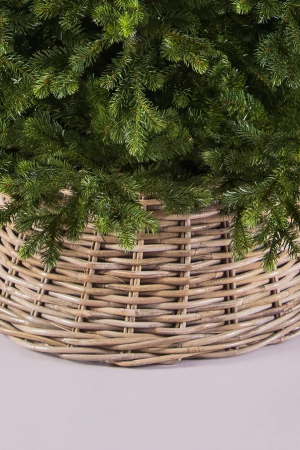 Корзина для декорирования подставки 28х65 см., светло-коричневая, Christmas DeLuxe (83792)