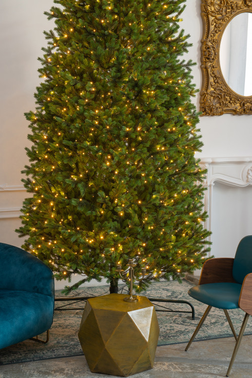 Искусственная ель Торжественная 4 м., 100% литая, 1300 теплых белых LED ламп ЕлкиТорг (168400)