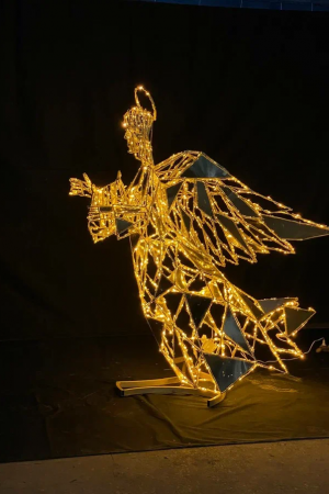 Светодиодная фигура Ангел полигональный 200 см., Сад Радости (SR144)