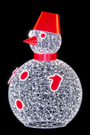 Светодиодная фигура Снеговик Пузан композит 200 см., Сад Радости (SR242)