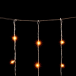 Светодиодный занавес 2*2 м., 400 желтых LED ламп, облегченный, прозрачный провод ПВХ, LTC (PCL400NOT-10-2Y)